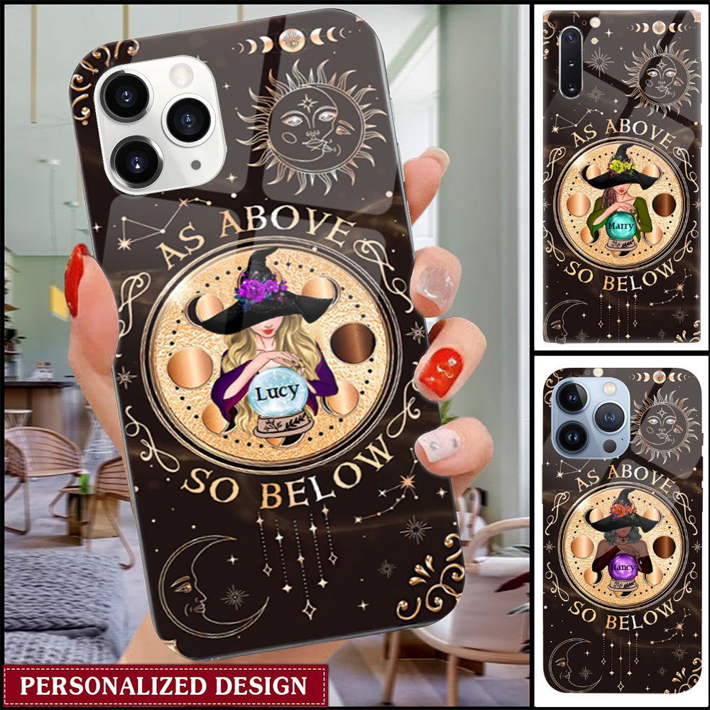 Custom Personalized Witch Phone Case - As Above So Below