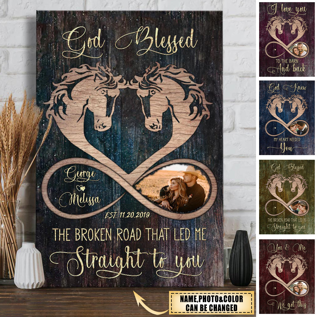 I Love You To The Barn And Back - Personalized Horse Poster