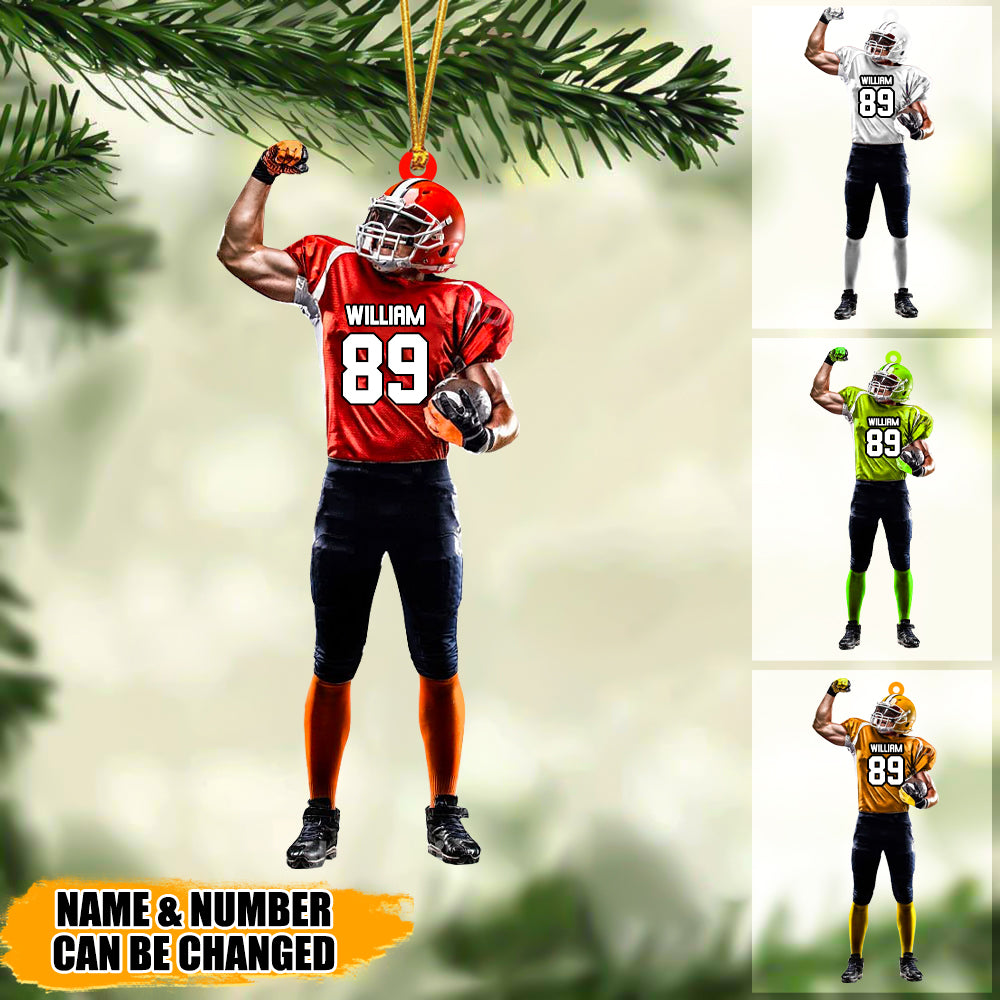 Personalized Christmas Ornament-Gift For Football Lovers