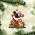 American Bulldog-Christmas Bag Gift-Two Sided Ornament