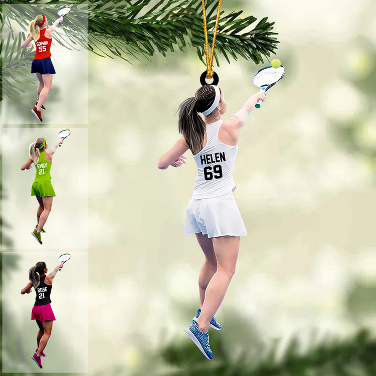 Personalized Christmas Ornament-Great Gift Idea For Tennis Lovers