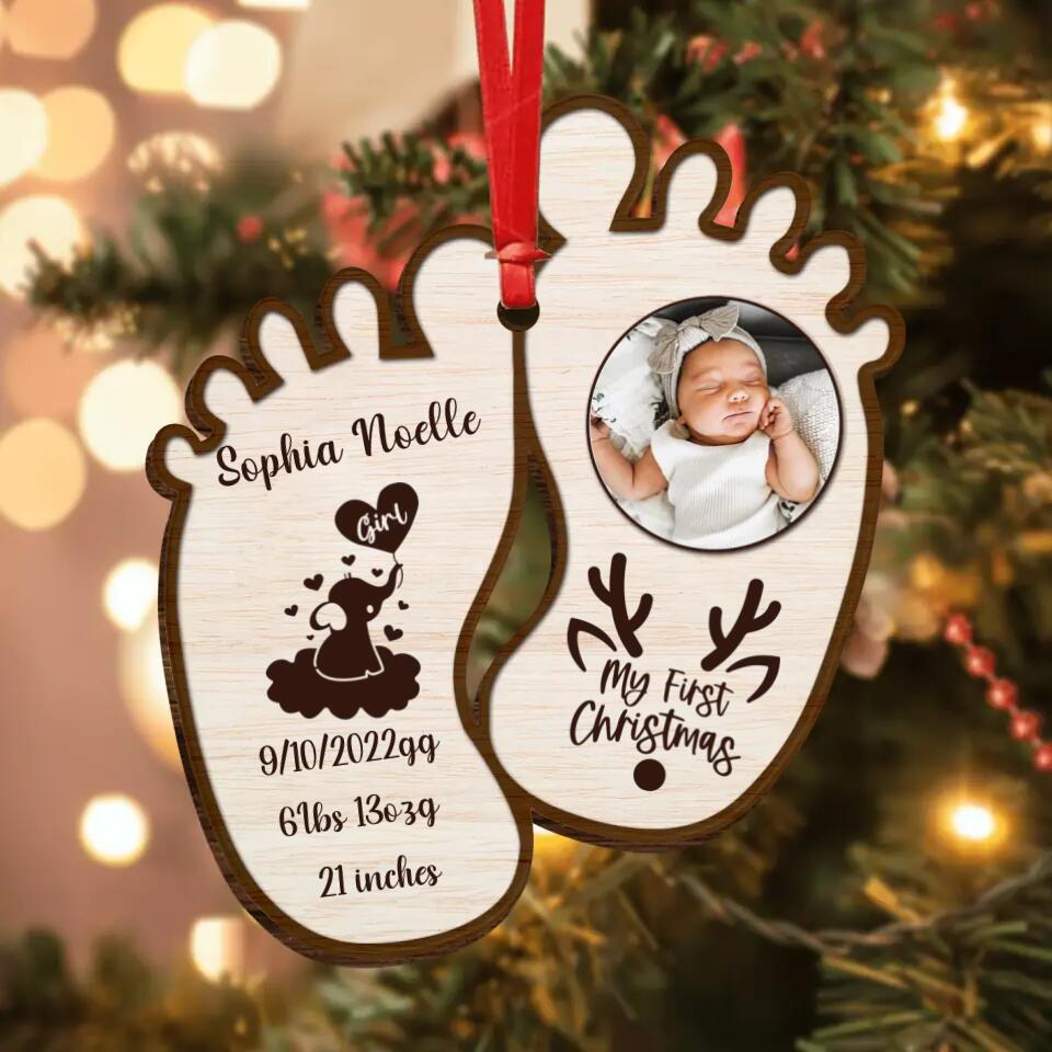 Christmas Gift Idea For Baby-My First Christmas Personalized Acrylic Ornament