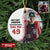 Baseball Player Custom Photo & Team Name Personalized Ceramic Ornament